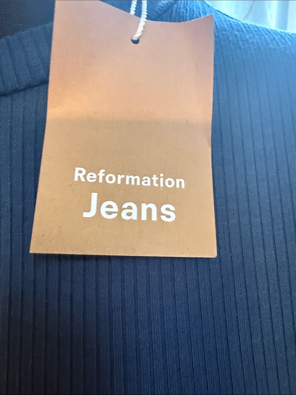 Reformation Ribbed Wide-Leg Pants Set - Ocean - Picture 2 of 10